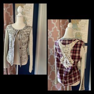 BKE Mixed Media Cardi